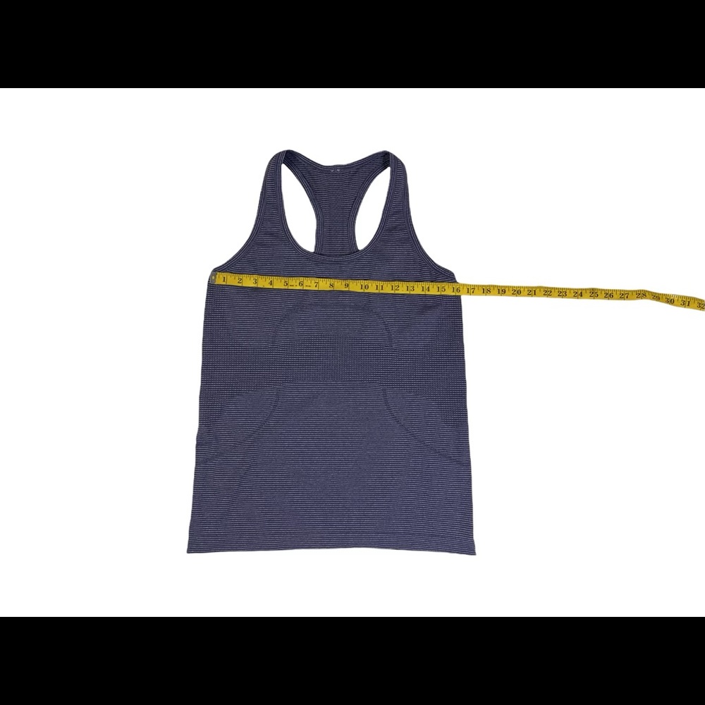 Lululemon Women's Swiftly Tech Racerback Tank Top Gray and Purple  Size 10 - Picture 4 of 8